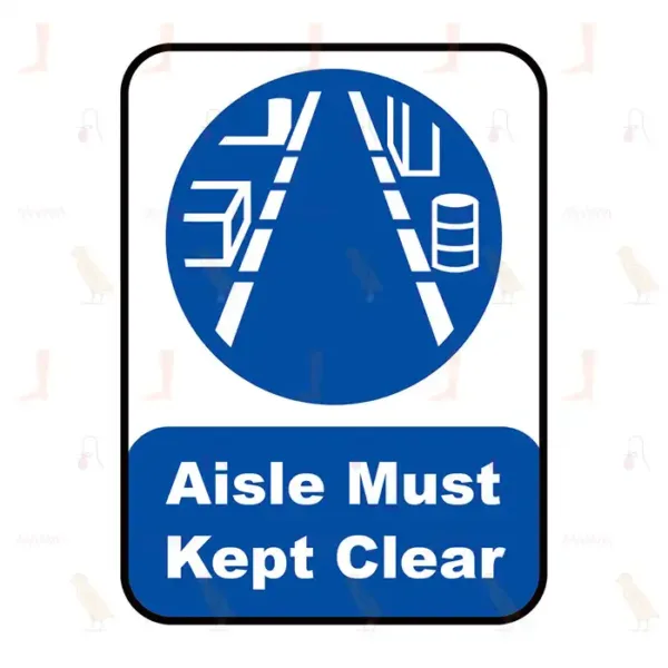 Aisle Must Kept Clear