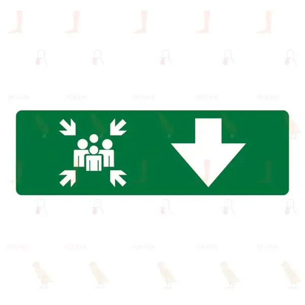 Assembly Point Arrow Down