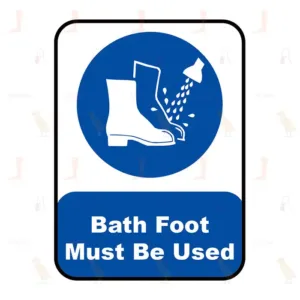 Bath Foot Must Be Used