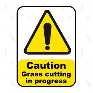 Caution Grass Cutting In Progress