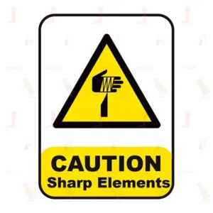 Caution Sharp Elements