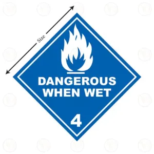 Class 4 - Dangerous When Wet