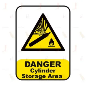 Danger Cylinder Storage Area