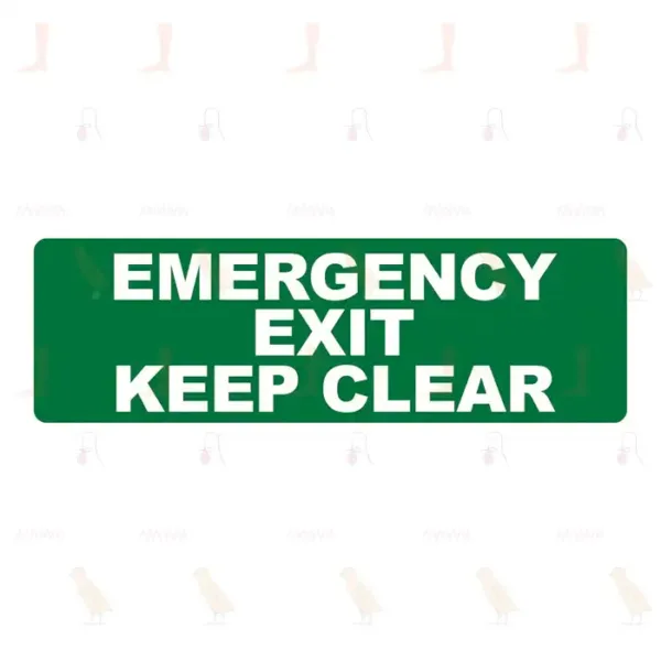 Emergency Exit Keep Clear