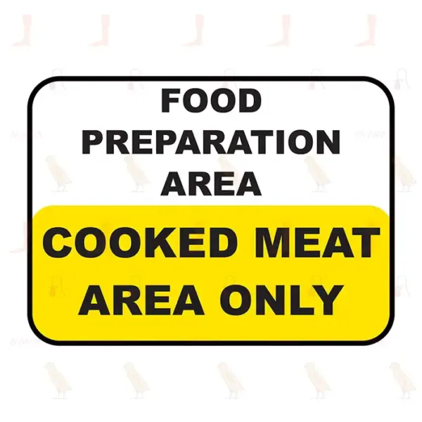 Food Preparation Area - Cooked Meat Area Only