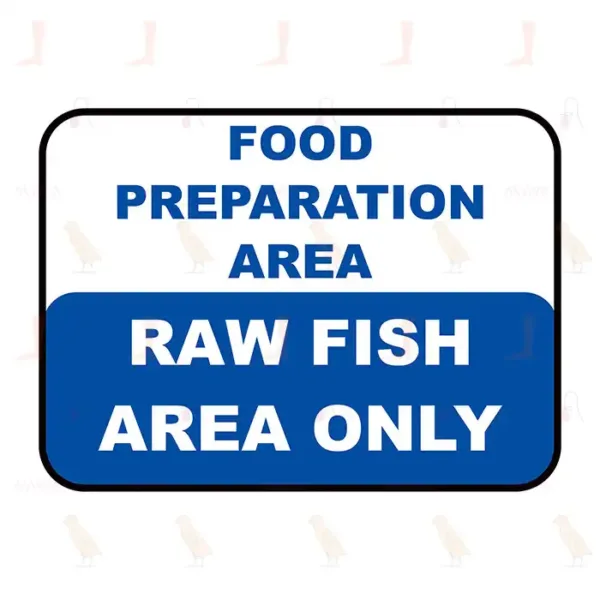 Food Preparation Area -Raw Fish Area Only