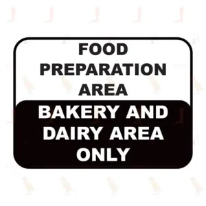 Food Preparation Area - Bakery And Dairy Area Only