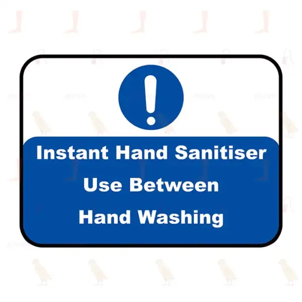 Instant Hand Sanitiser Use Between Hand Washing