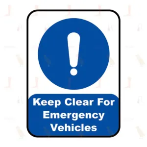 Keep Clear For Emergency Vehicles