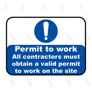 تصريح العمل يجب على جميع المقاولين الحصول على تصريح صالح للعمل في الموقع