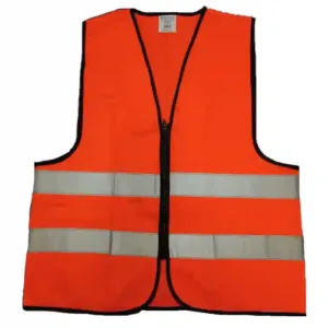 Reflective Hi Visibility safety vest orange