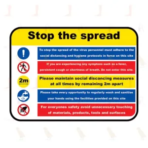 Site Safety Board Covid-19 Sign