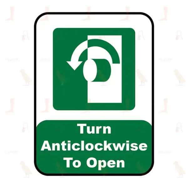 Turn Anticlockwise To Open