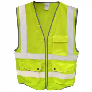 V-Neck Engineer Hi Visibility safety vest yellow