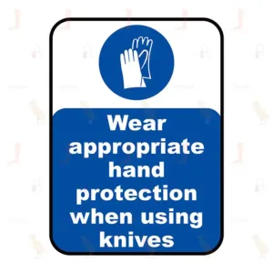 Wear Appropriate Hand Protection When Using Knives